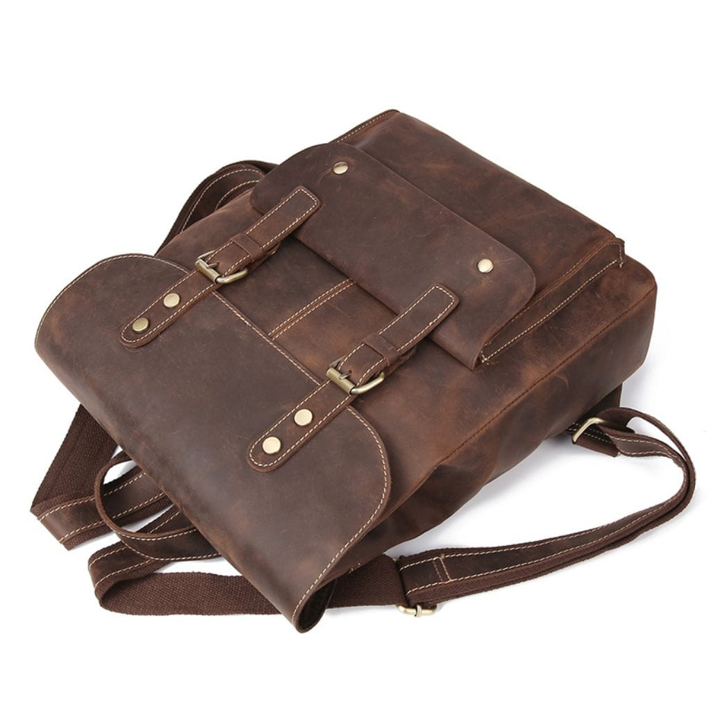 Patina Leather Backpack Lutum
