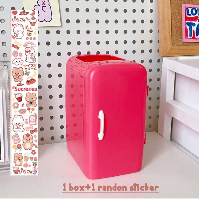 Kawaii Desk Mini Fridge Organizer