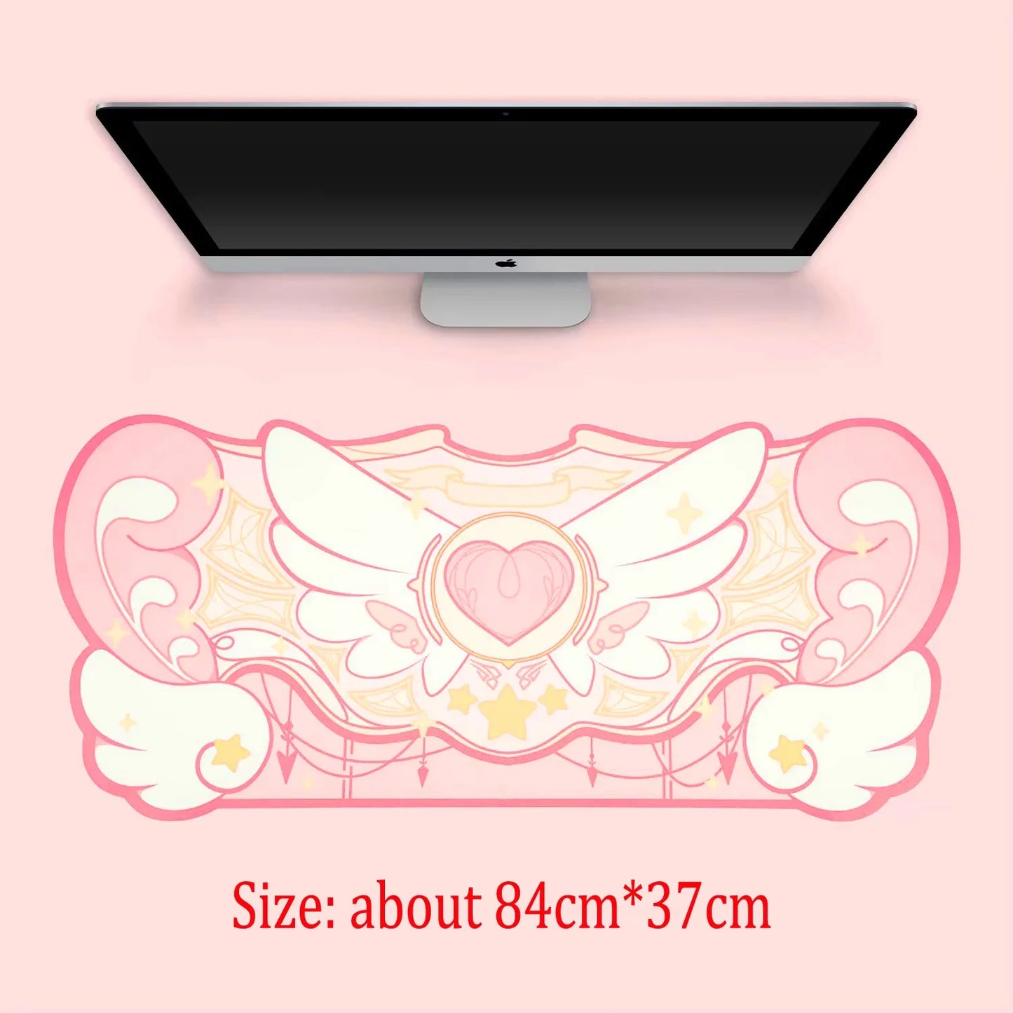 1 PC Kawaii Vibes Cute Critter Gamer Girl Gaming Mouse Pad Desk Pad