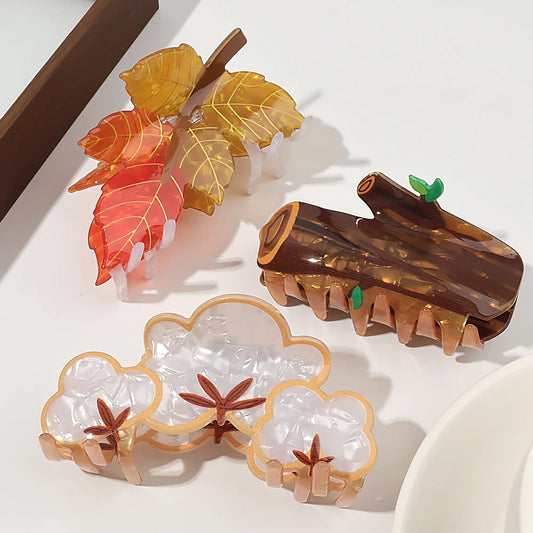 1 x Autumn Leaf Hair Clip