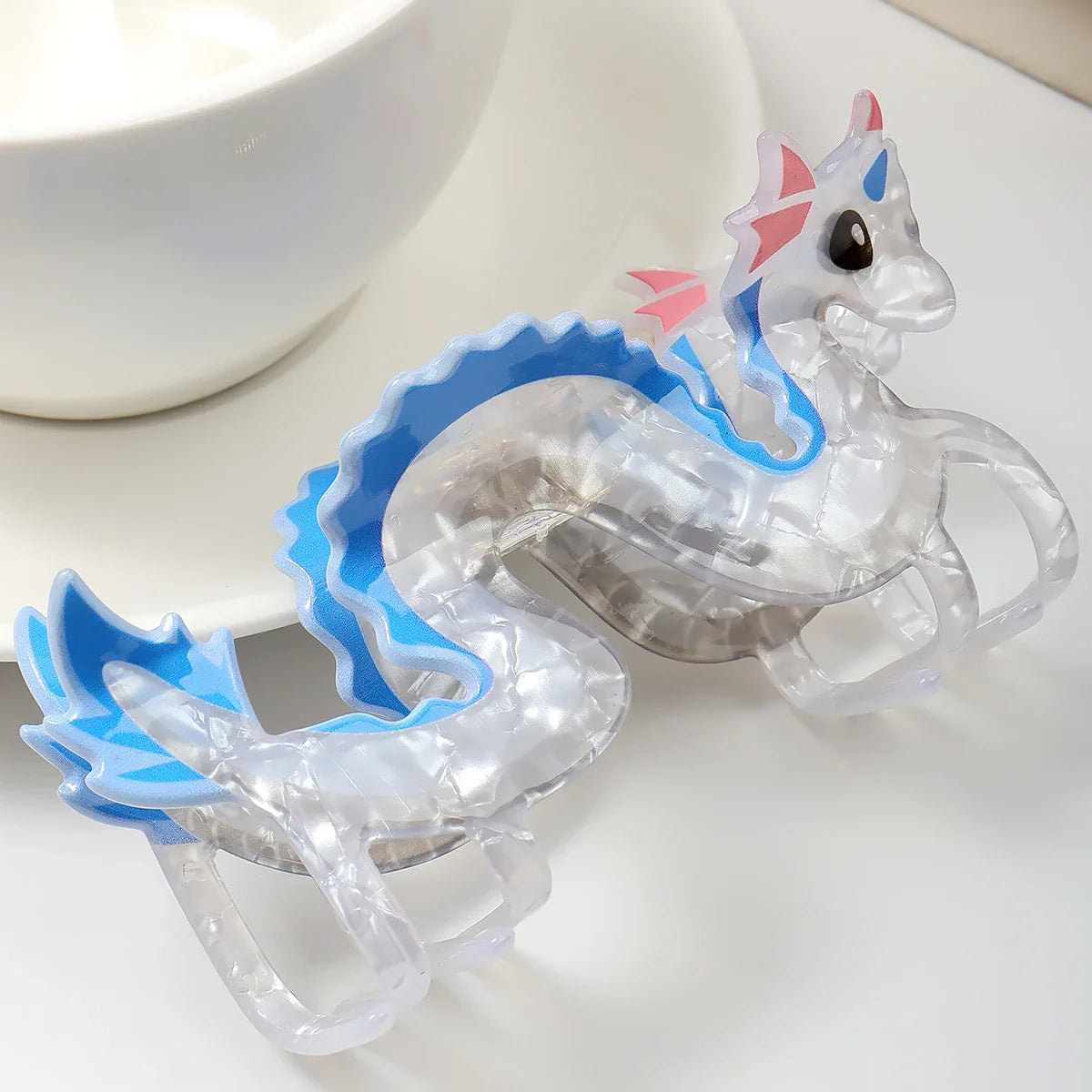 1 x Chinese Dragon Acrylic Hair Claw Clip