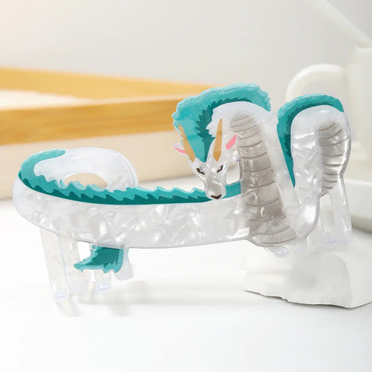 1 x Chinese Dragon Acrylic Hair Claw Clip