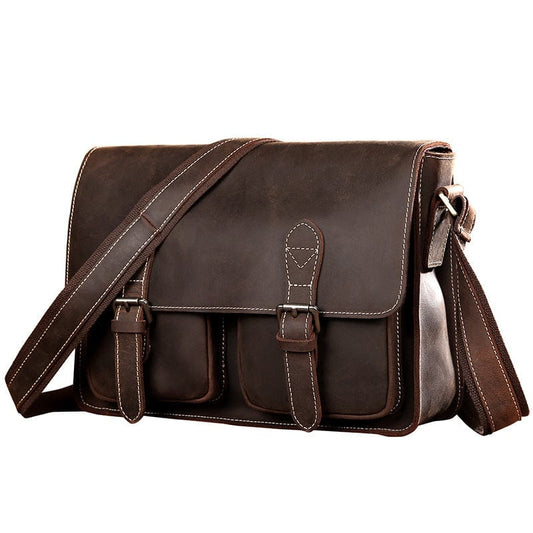 Brown Leather Crossbody Bag Nuntius