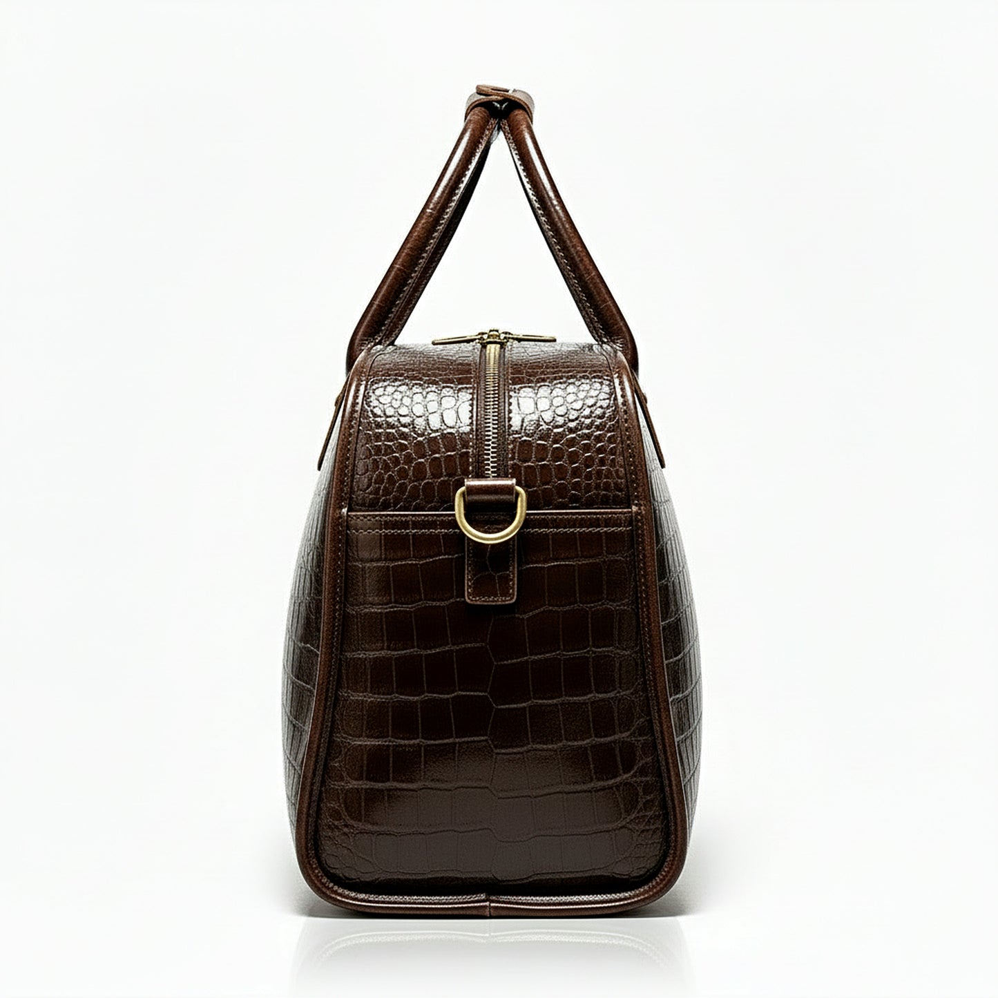 Brown Leather Crossbody Bag Via