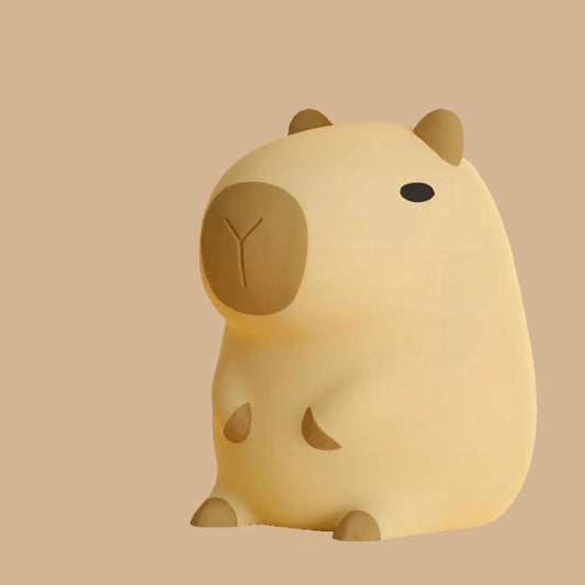 Cute Cartoon Capybara Silicone  USB Rechargeable LED Night Light