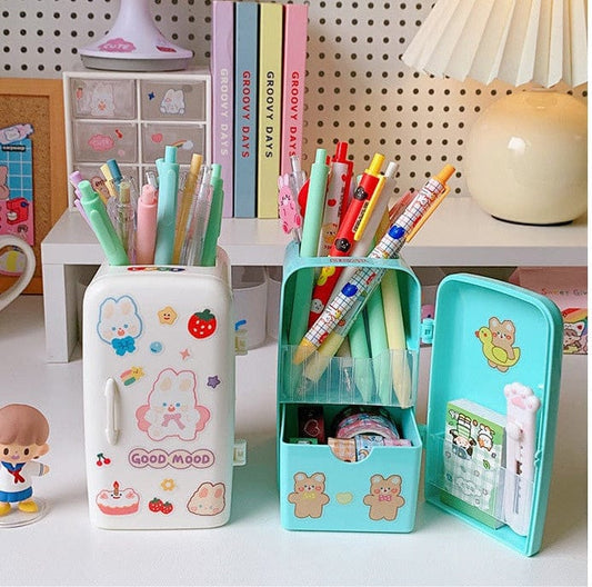 Kawaii Desk Mini Fridge Organizer