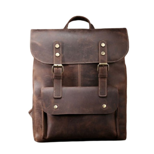 Patina Leather Backpack Lutum